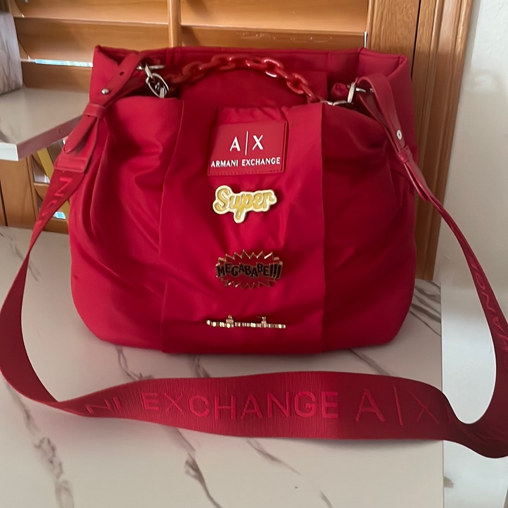 A/X bright red bag ❤️